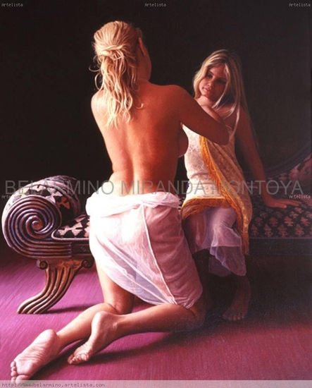 De la serie (Madre, hija y espíritu) Oil Canvas Nude Paintings