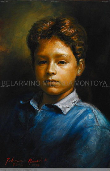 Retrato -(hijo) Óleo Lienzo Retrato