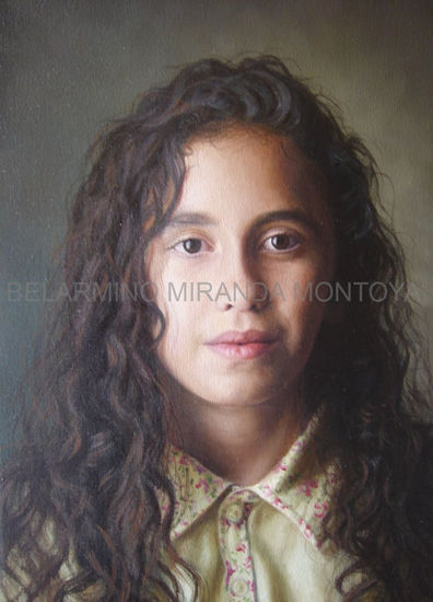 Retrato-niña Oil Canvas Portrait