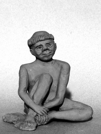 Taíno Descansa Terracotta Figurative