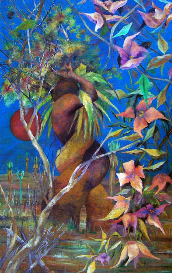 La Fiesta un óleo de Alberto Thirion Oil Card Landscaping