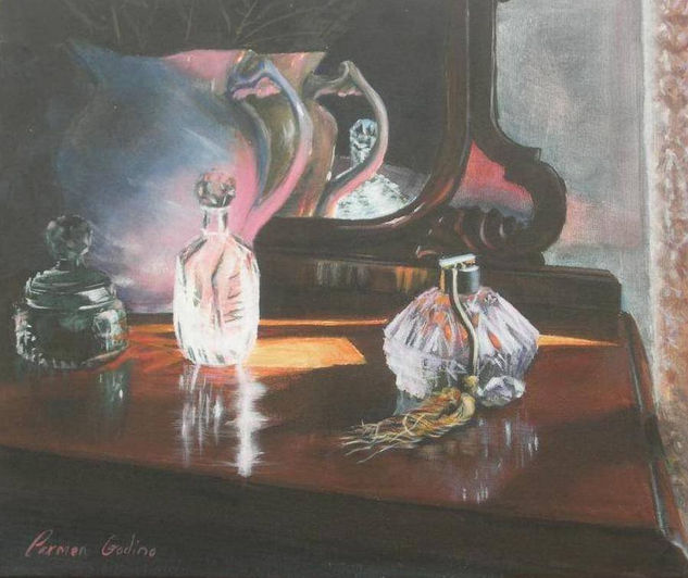 La Peinadora de mi Madre Acrylic Canvas Still Life Paintings