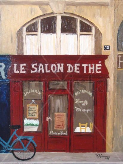 Le Salon de Thé Oil Canvas Landscaping