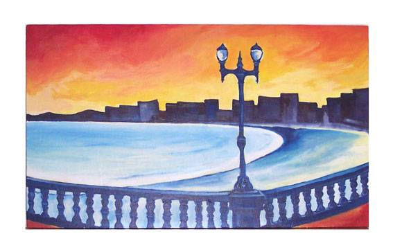 Paseo de mar Acrylic