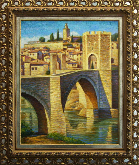 Besalu Oil Canvas Landscaping