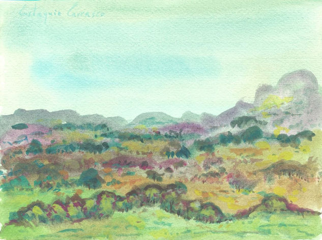 Paisaje de Jedunea Watercolour Canvas Landscaping