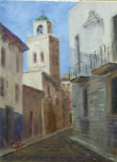 catedral orihuela Oil Canvas Landscaping