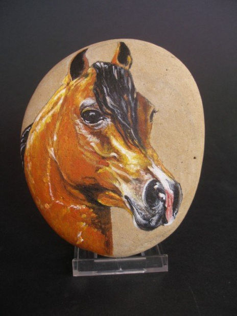 Caballo árabe alazán