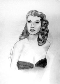 Retrato Rita  Hayworth