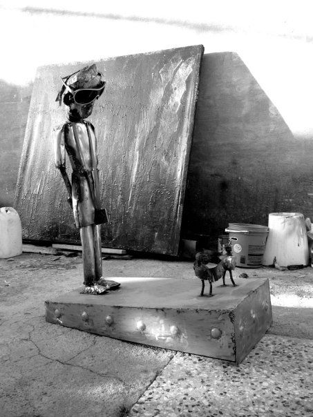 Foto artistica escultura Pablo Peppino
