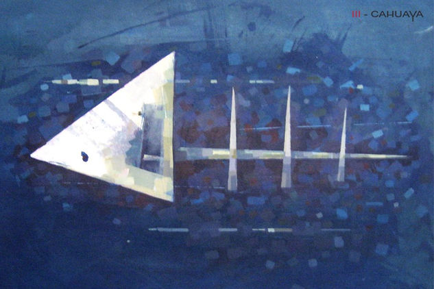 contracorriente Acrylic Canvas Marine Painting