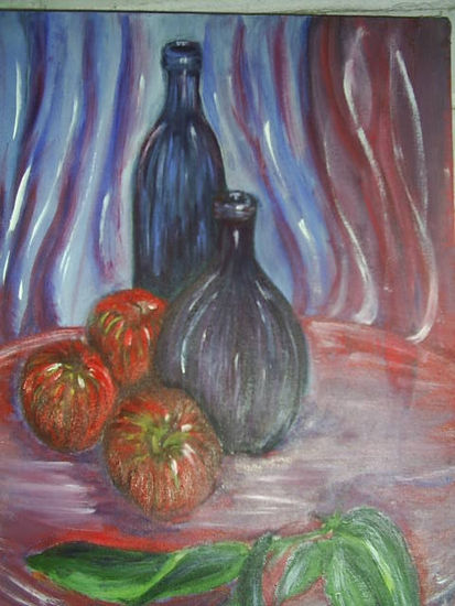 botellas Oil Canvas