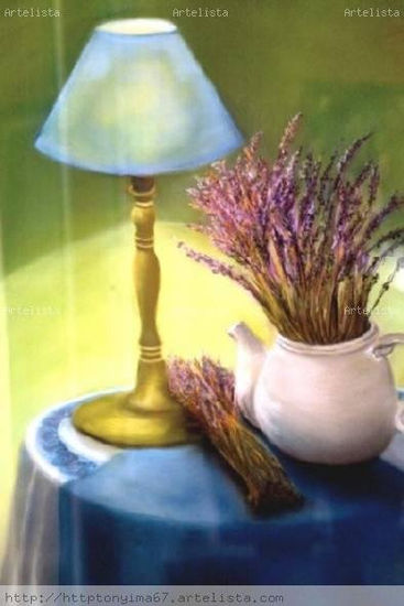 LAVANDA Pastel Papel Paisaje