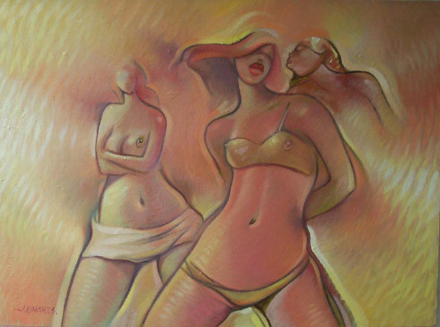 Mujeres Oil Canvas