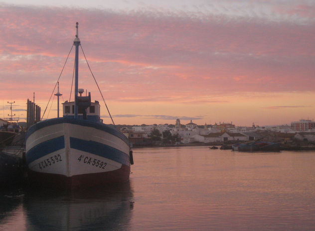 atardecer en el rio