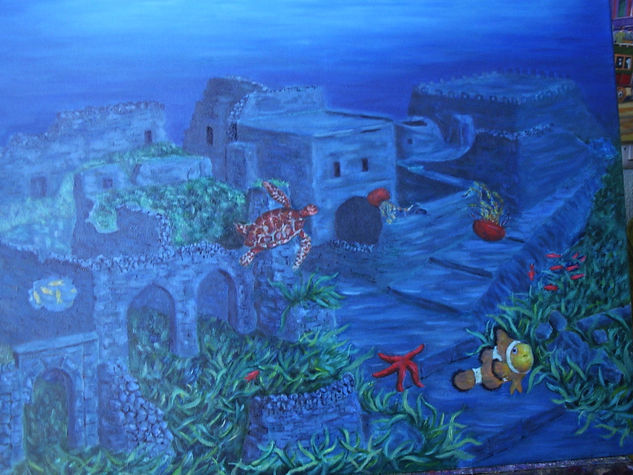 NUEVOS INQUILINOS Oil Canvas Landscaping