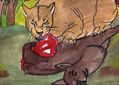 puma masticando