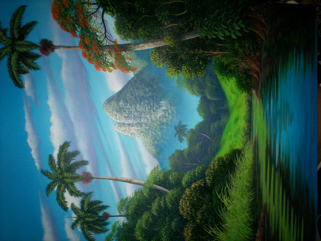 paisaje con palmeras