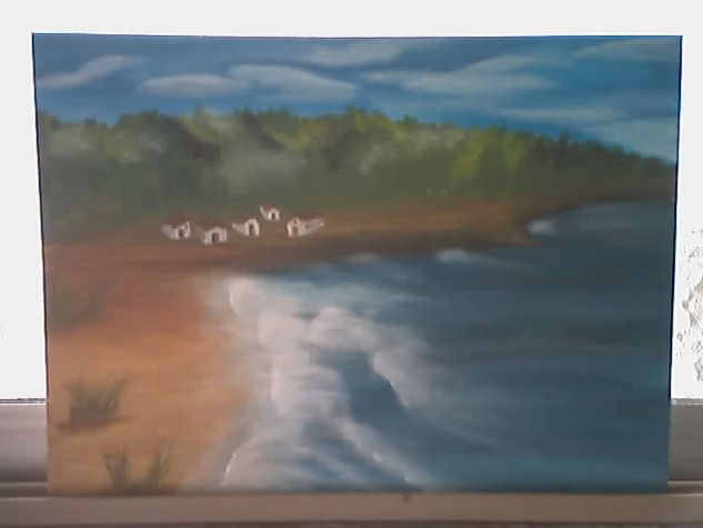 la playa Acrylic Panel