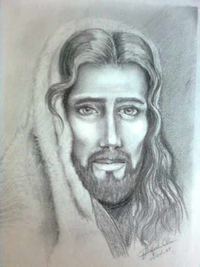 Rostro de Cristo Charcoal