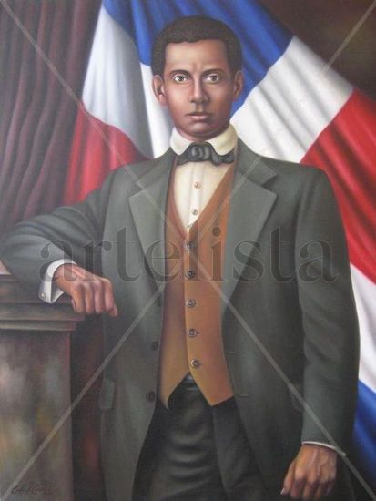 Francisco Del Rosario Sanchez Oil Canvas Portrait