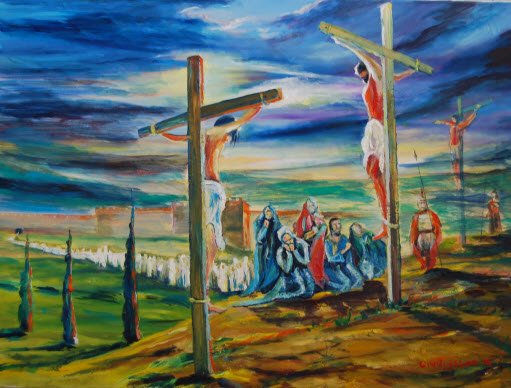 El crucifijo de Cristo.