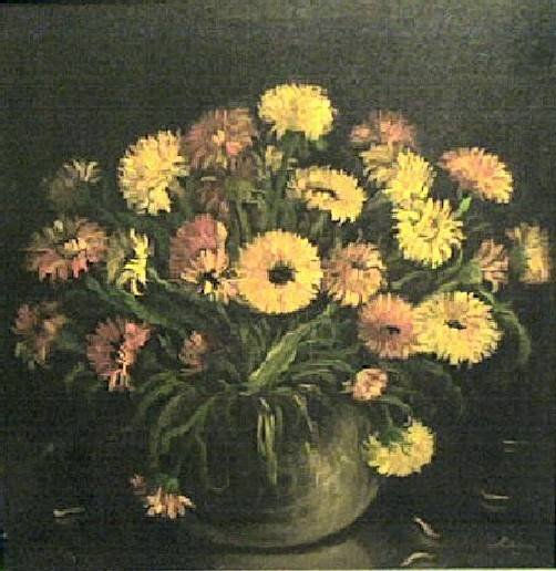 Jarrón de Flores II Oil Canvas Floral Painting