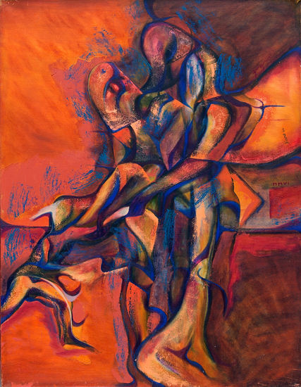 Ángeles desarraigados 5 Oil Canvas Figure Painting