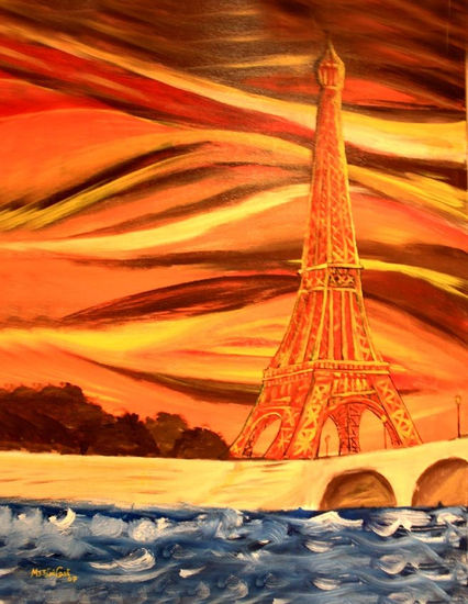 Paris Acrylic Canvas Landscaping