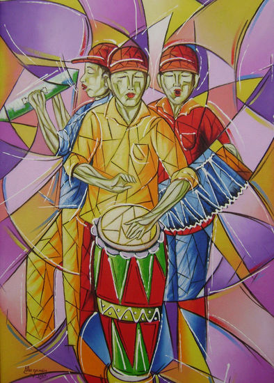 merenguero de mi tierra Oil Canvas Figure Painting