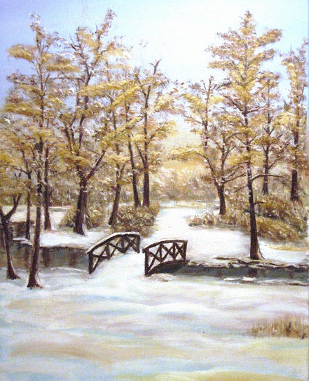 Primera nevada Oil Canvas Landscaping