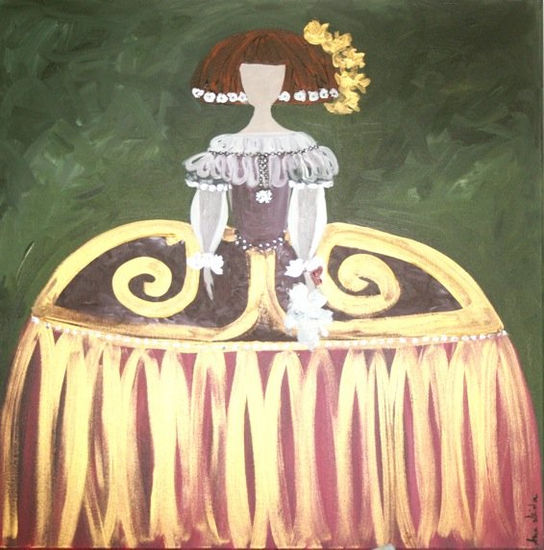 Menina Alegría Acrílico Lienzo Retrato