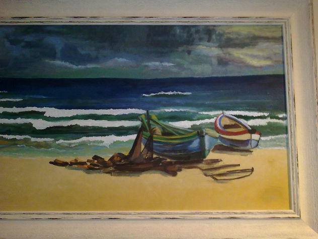 tormenta en el mar