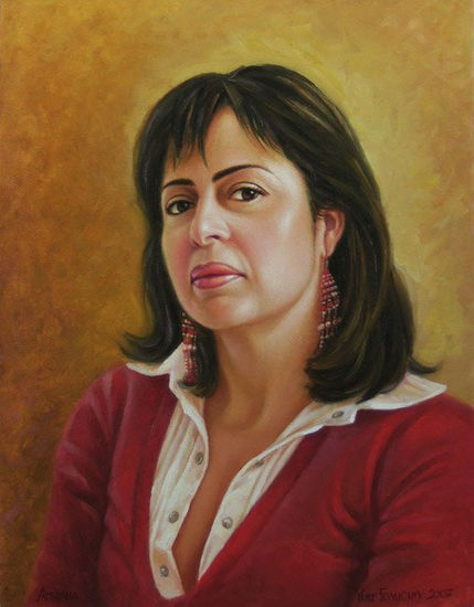 Adriana Óleo Lienzo Retrato