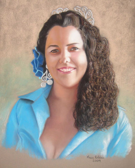 Rocío Pastel Paper Portrait