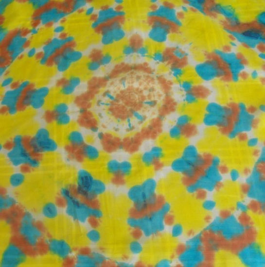 Mandala en Pañuelo de Seda Natural  nº5 