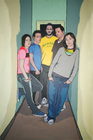 Los 5 Acrylic Panel Portrait