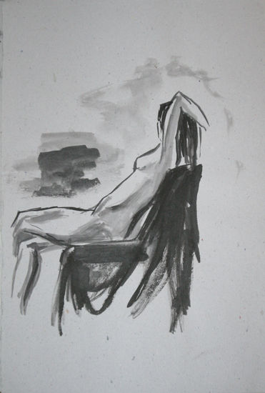 Sin titulo Ink Paper Nude Paintings