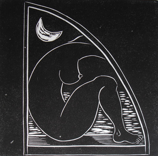 LA VENTANA Linocut