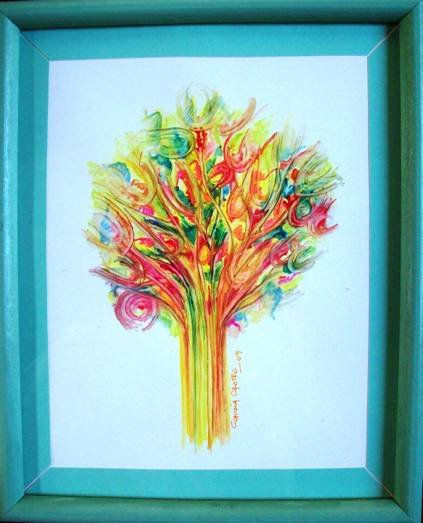 A16 Watercolour Paper Floral Painting