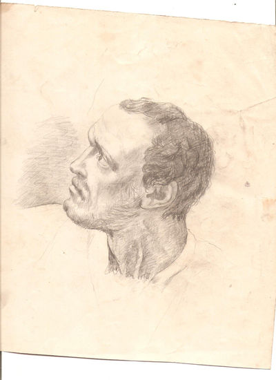 dibujo de leandro merino y sanchez Carboncillo