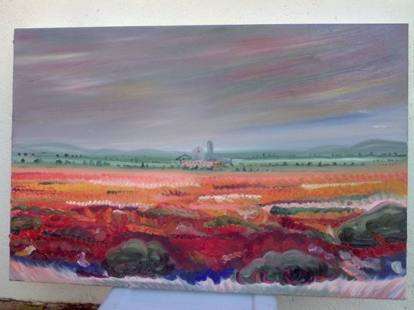 paisaje rojo