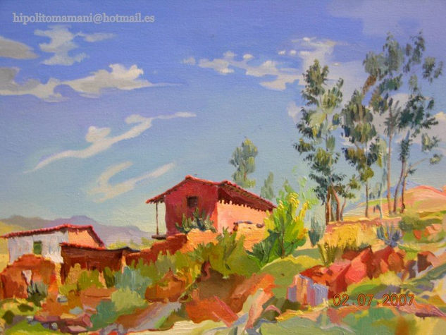 cielo de checacupe / Checacupe Sky/Checacupe Himmel Oil Canvas Landscaping