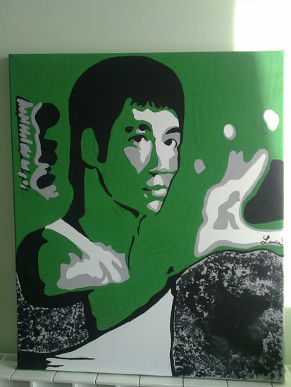 Bruce Lee Oil Canvas Landscaping