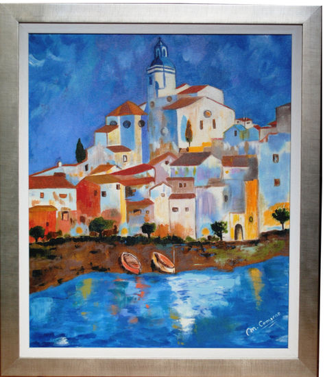 Pueblo costero Oil Canvas Landscaping