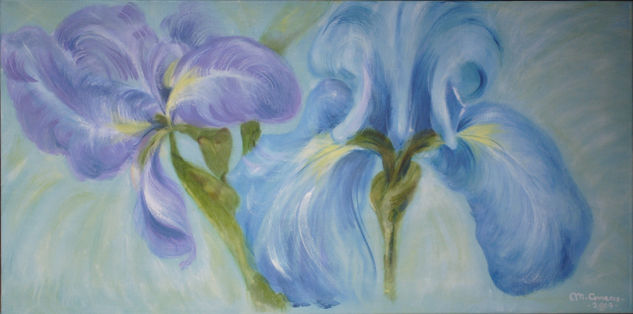 Flores 3 Oil Canvas Floral Painting