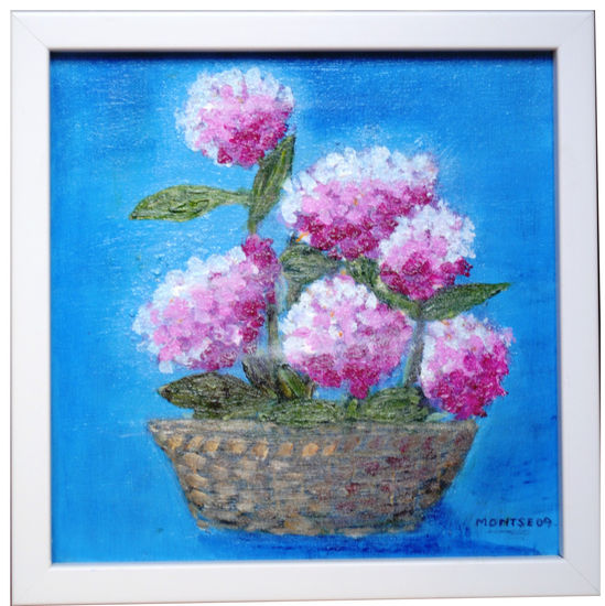 Mini flores 1 Oil Canvas Floral Painting