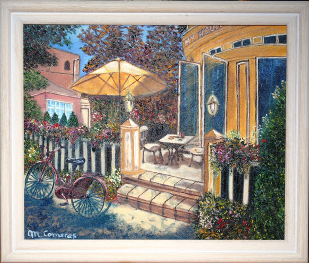 My House Oil Canvas Landscaping