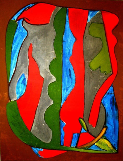 ABSTRACTO FAUVISTA Oil Canvas Landscaping