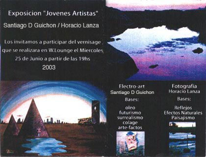 Invitacion expo en WLounge Mvdo Uruguay 5/2003 